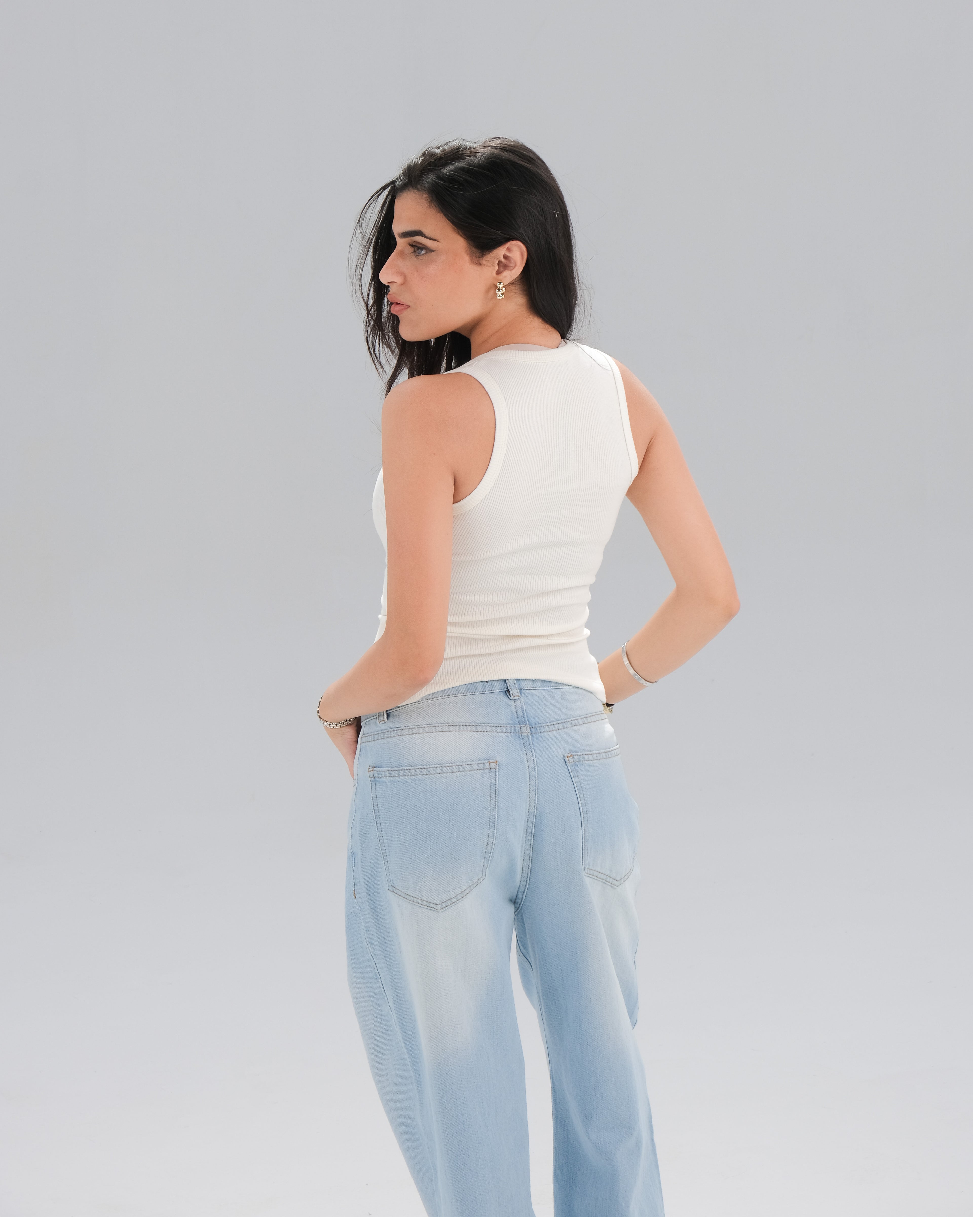 Ribbed Sleeveless Top