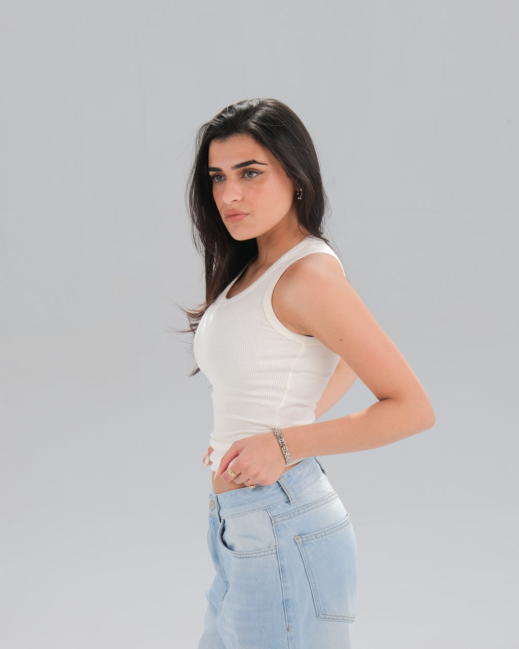 Ribbed Sleeveless Top