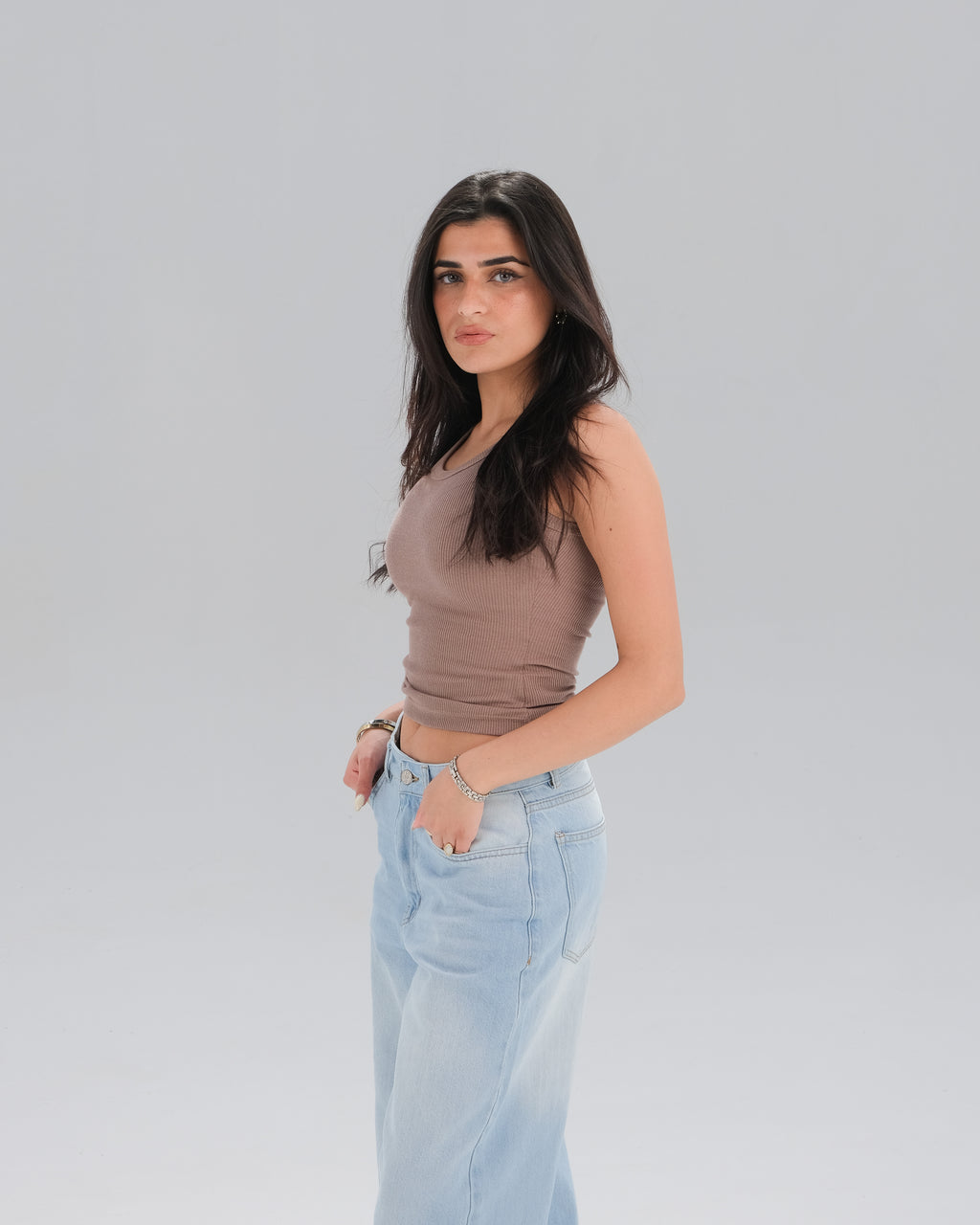 Ribbed Sleeveless Top