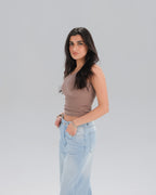 Ribbed Sleeveless Top