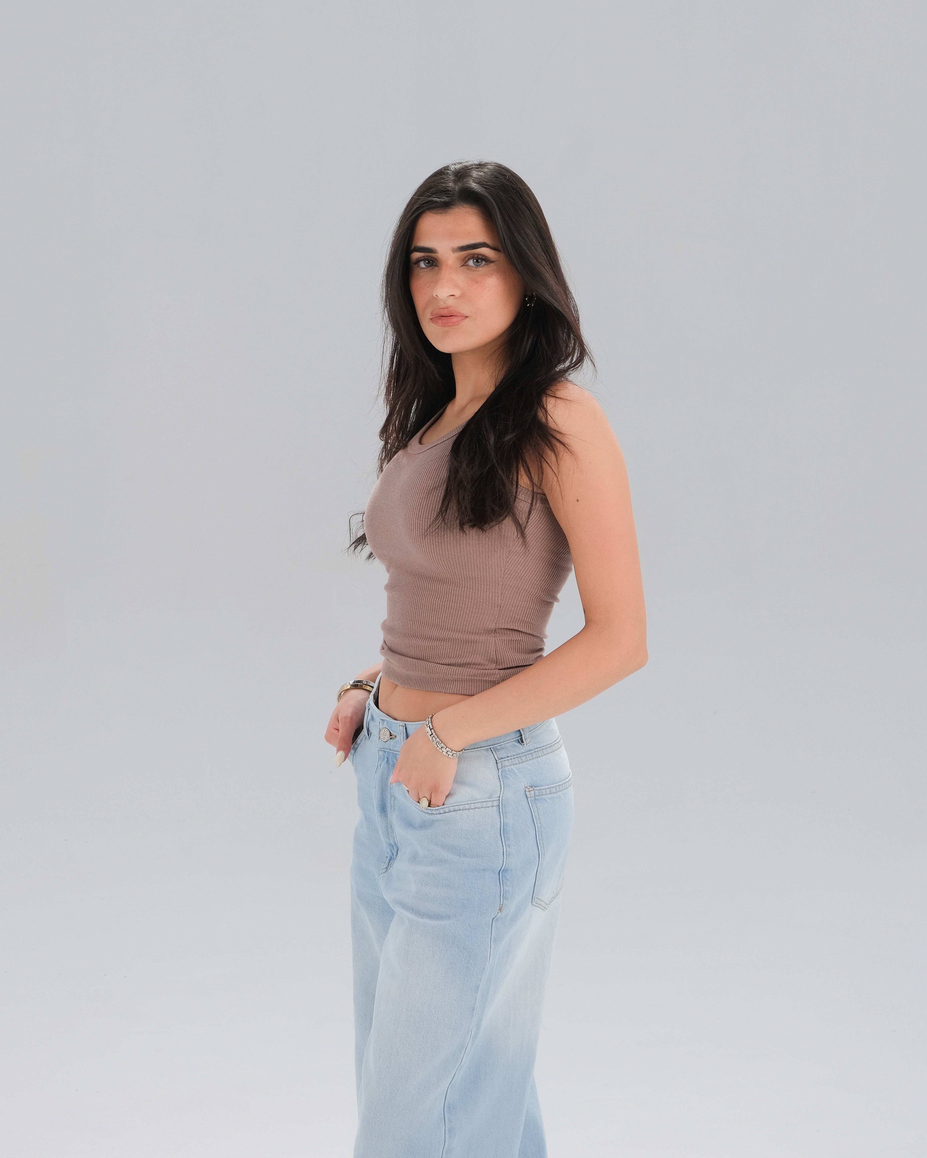 Ribbed Sleeveless Top