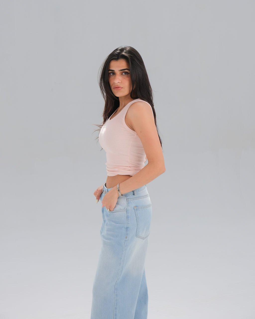 Ribbed Sleeveless Top