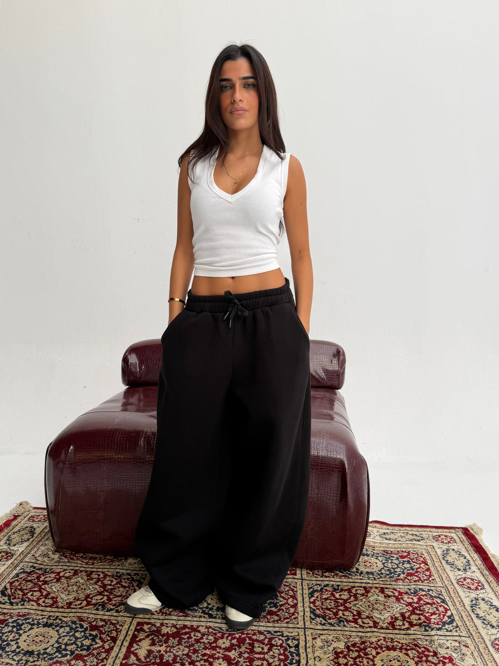 Black Balloon Fit Sweatpants