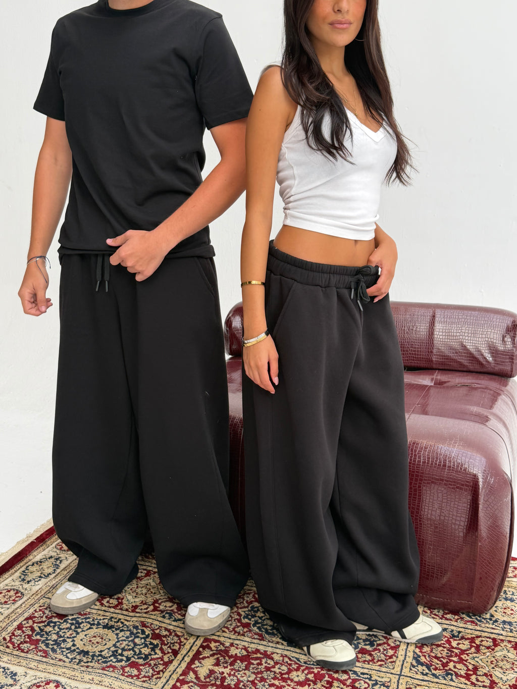 Black Balloon Fit Sweatpants
