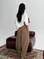 Cafe Foldover Waist Sweatpants