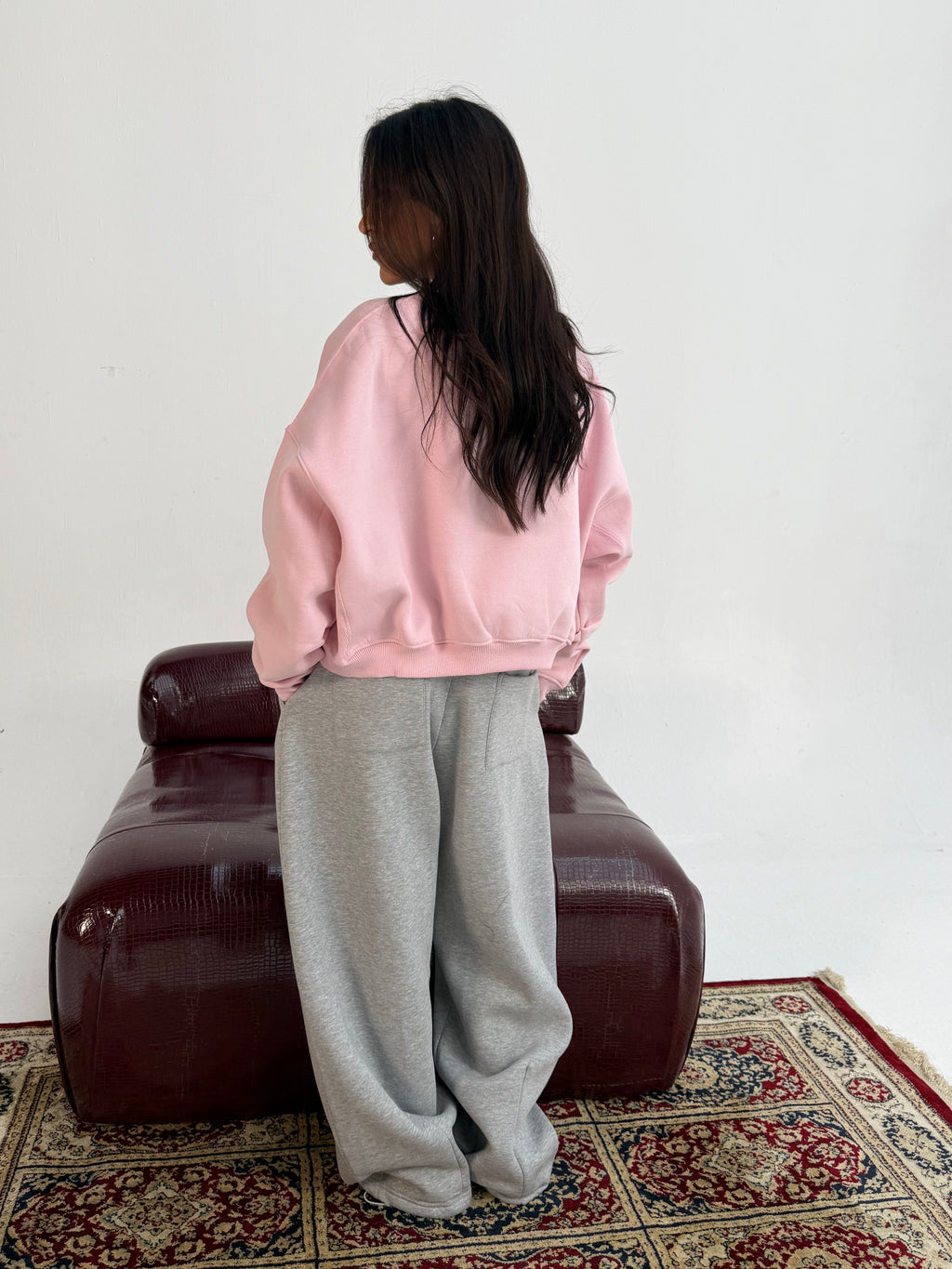 Pink Oversized Sweatshirt