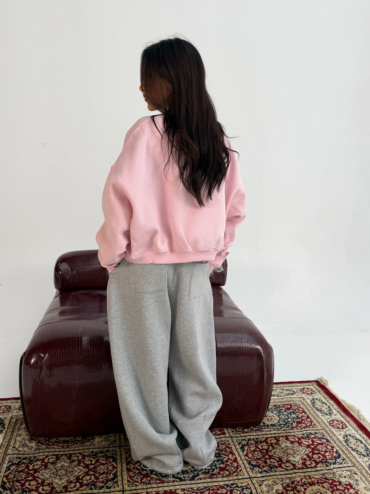 Pink Oversized Sweatshirt