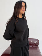 Black Oversized Sweatshirt