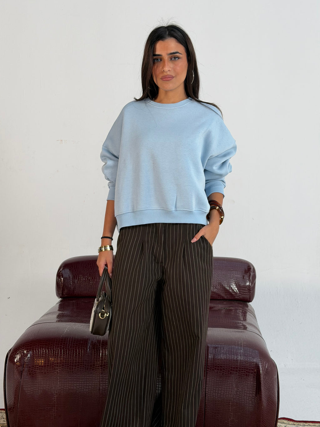 Baby Blue Oversized Sweatshirt