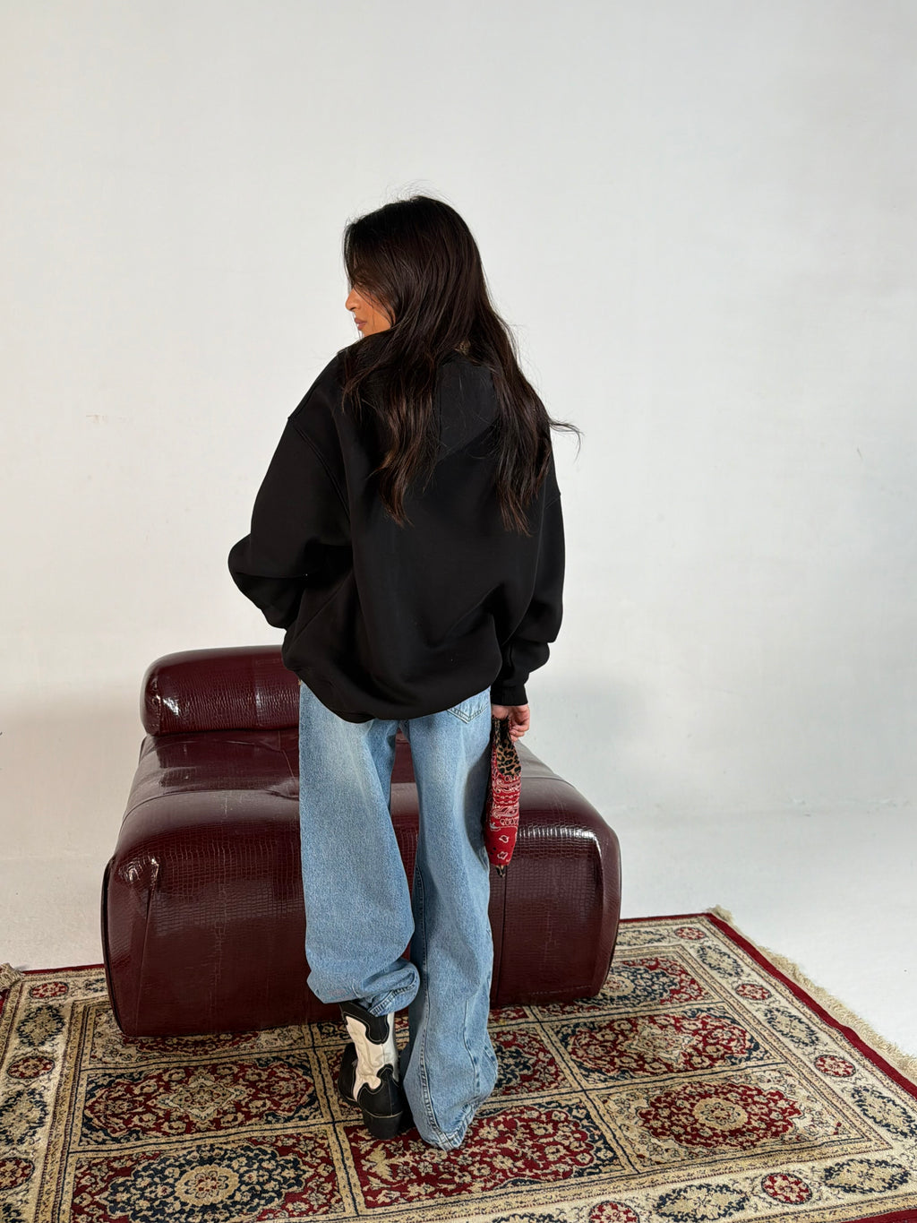 Black Oversized Hoodie