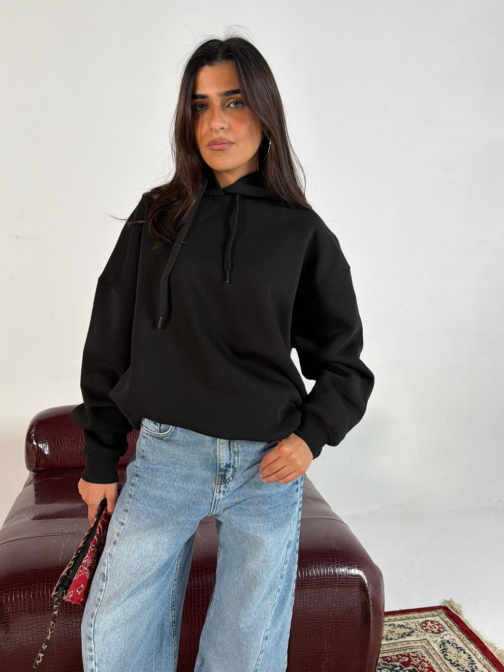 Black Oversized Hoodie