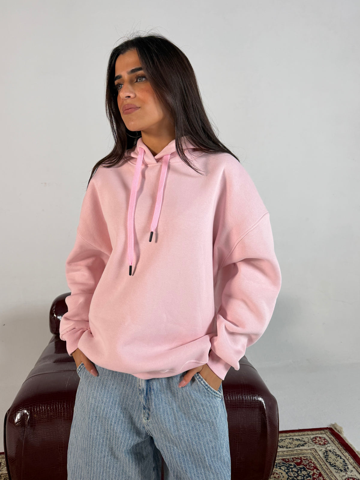 Pink Oversized Hoodie