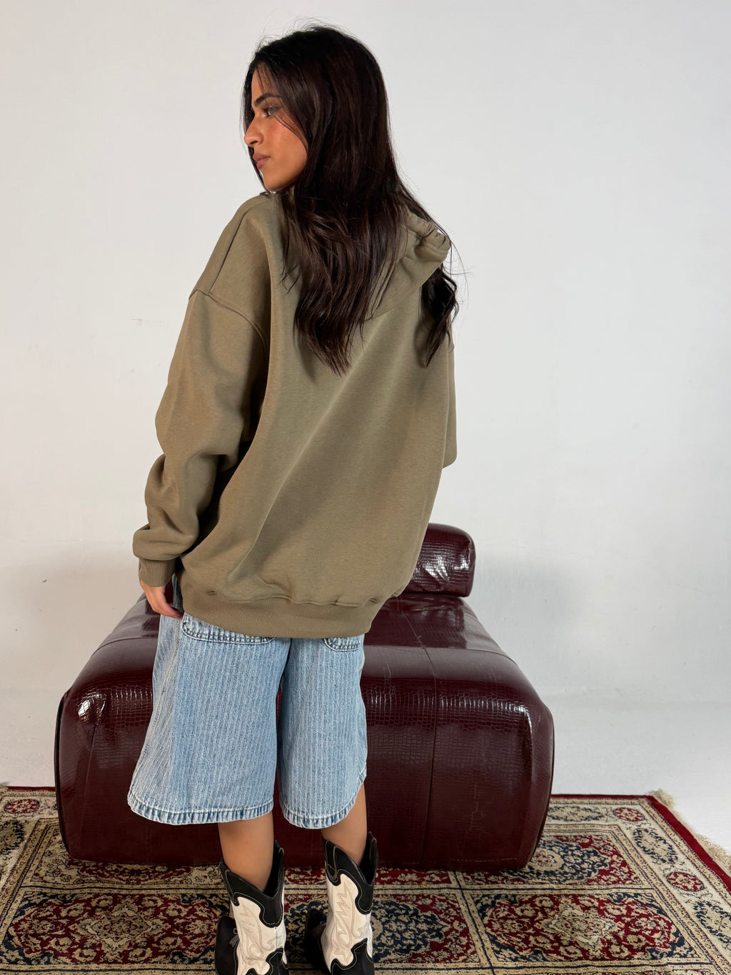 Olive Oversized Hoodie