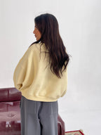 Yellow Oversized Sweatshirt