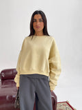 Yellow Oversized Sweatshirt