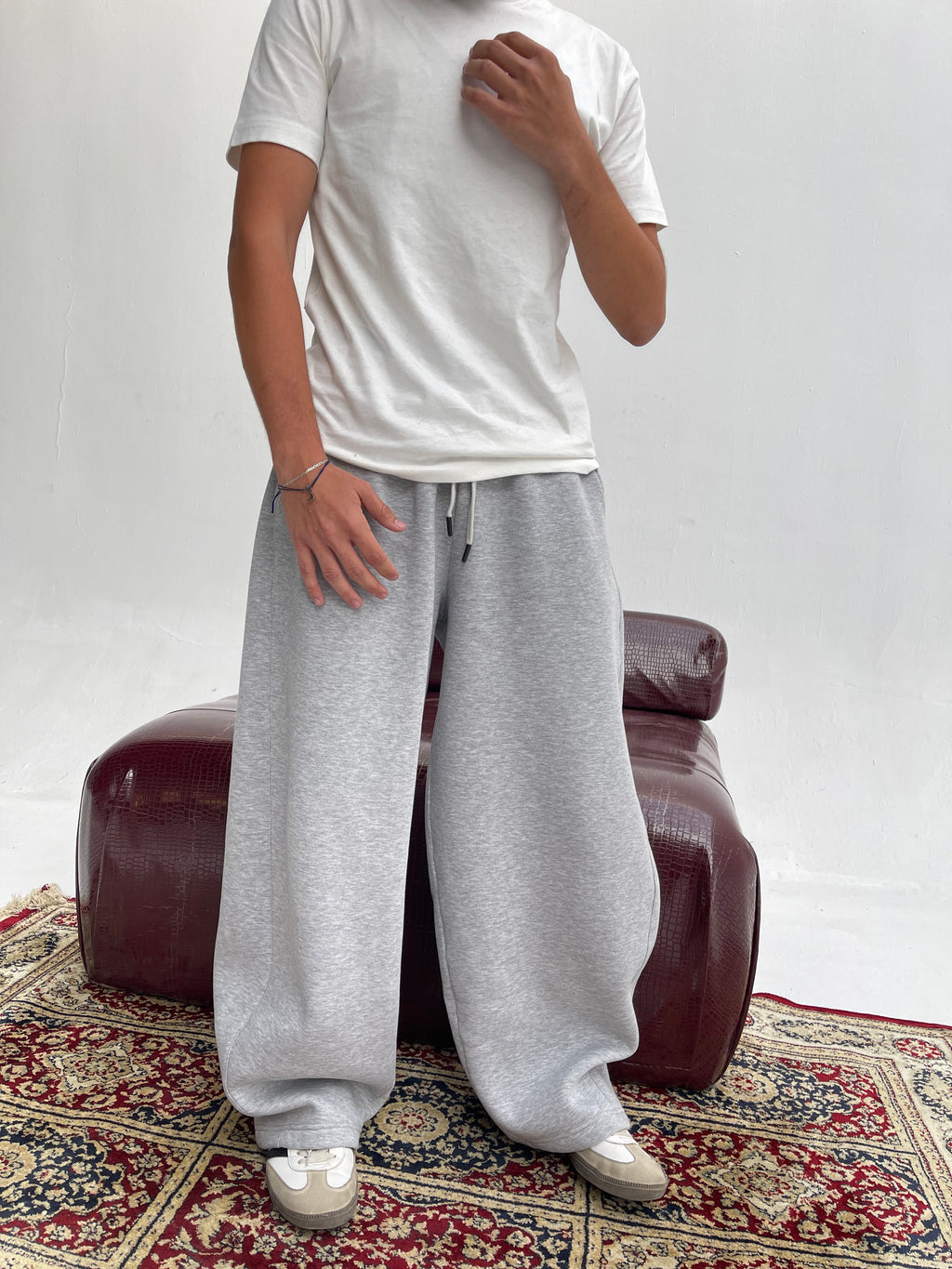 Grey Balloon Fit Sweatpants