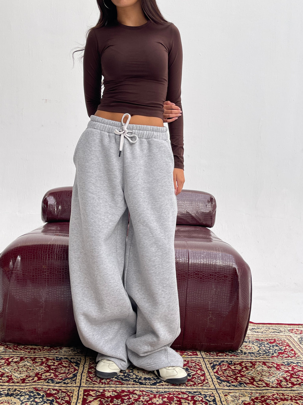 Grey Balloon Fit Sweatpants