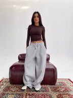Grey Balloon Fit Sweatpants