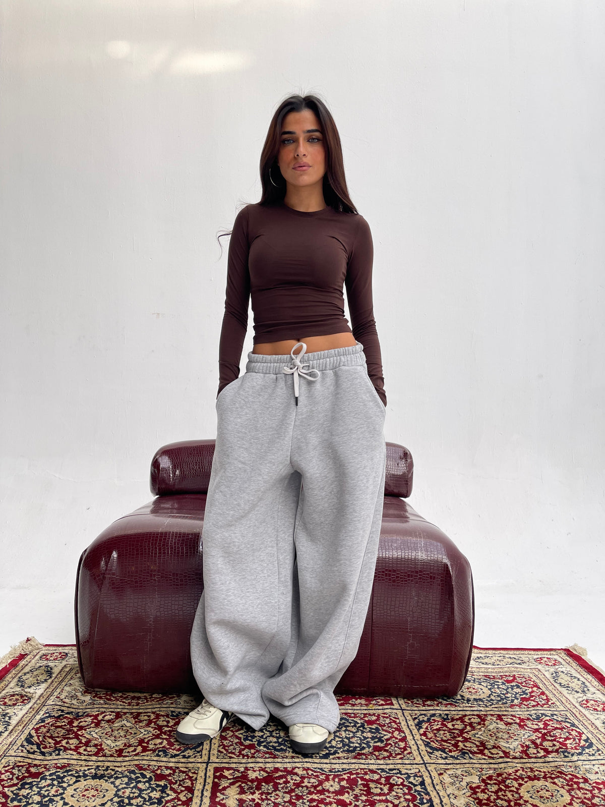 Grey Balloon Fit Sweatpants